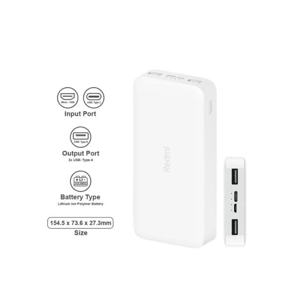 MI Redmi Powerbank 20000mah 18W Fast Charging